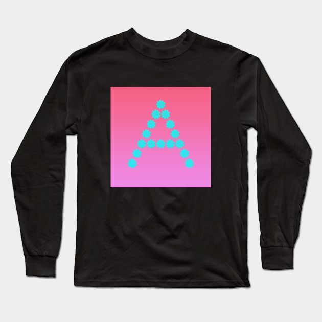 Letter A From Roses Long Sleeve T-Shirt by Dolta